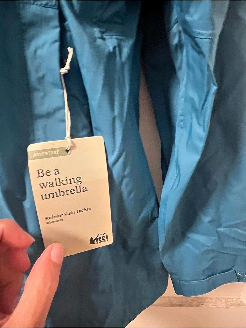 REI Rainier Rain Jacket Blue Women's Size 2x NWT - Picture 4 of 8